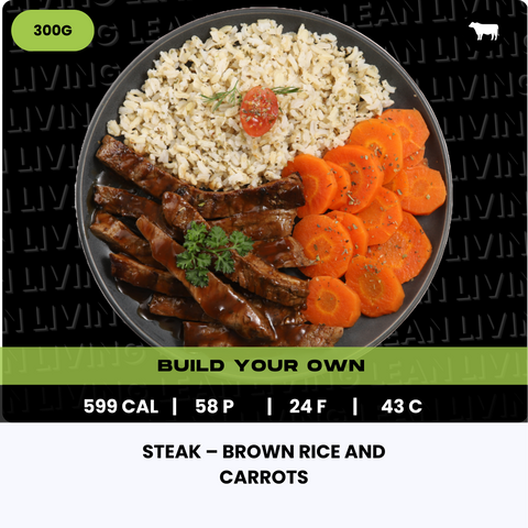 Steak – Brown Rice and Carrots